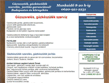 Tablet Screenshot of gaz-szereles.com